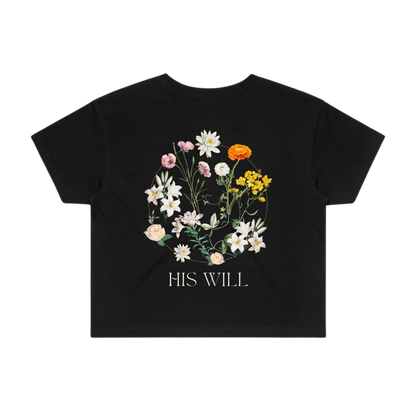 "Not My Will" women's crop top