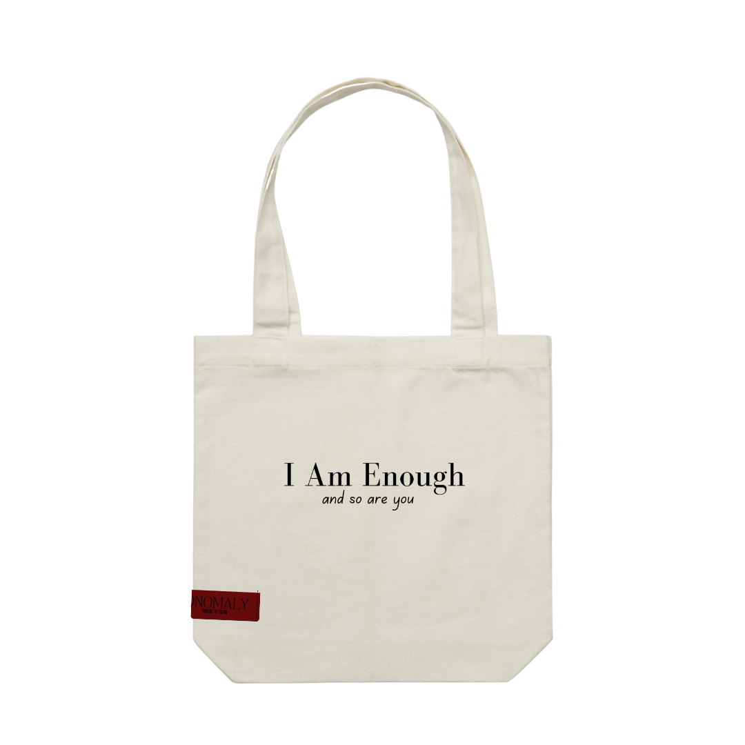 I Am Enough Tote - White