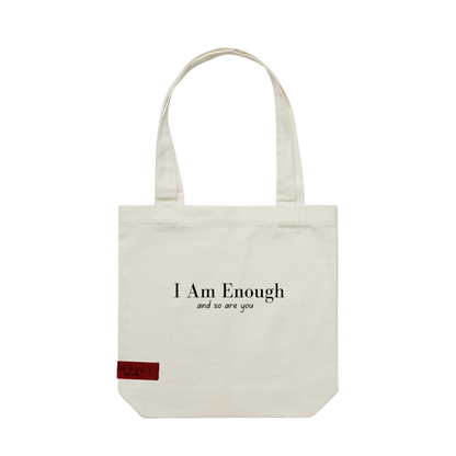 I Am Enough Tote - White