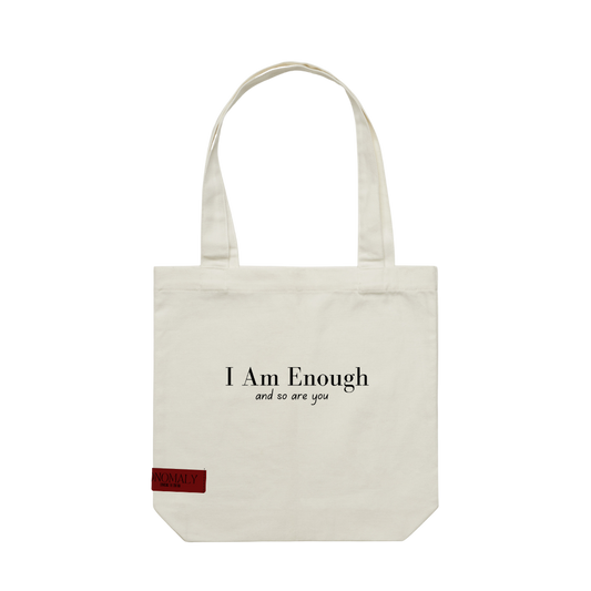 I Am Enough Tote - White