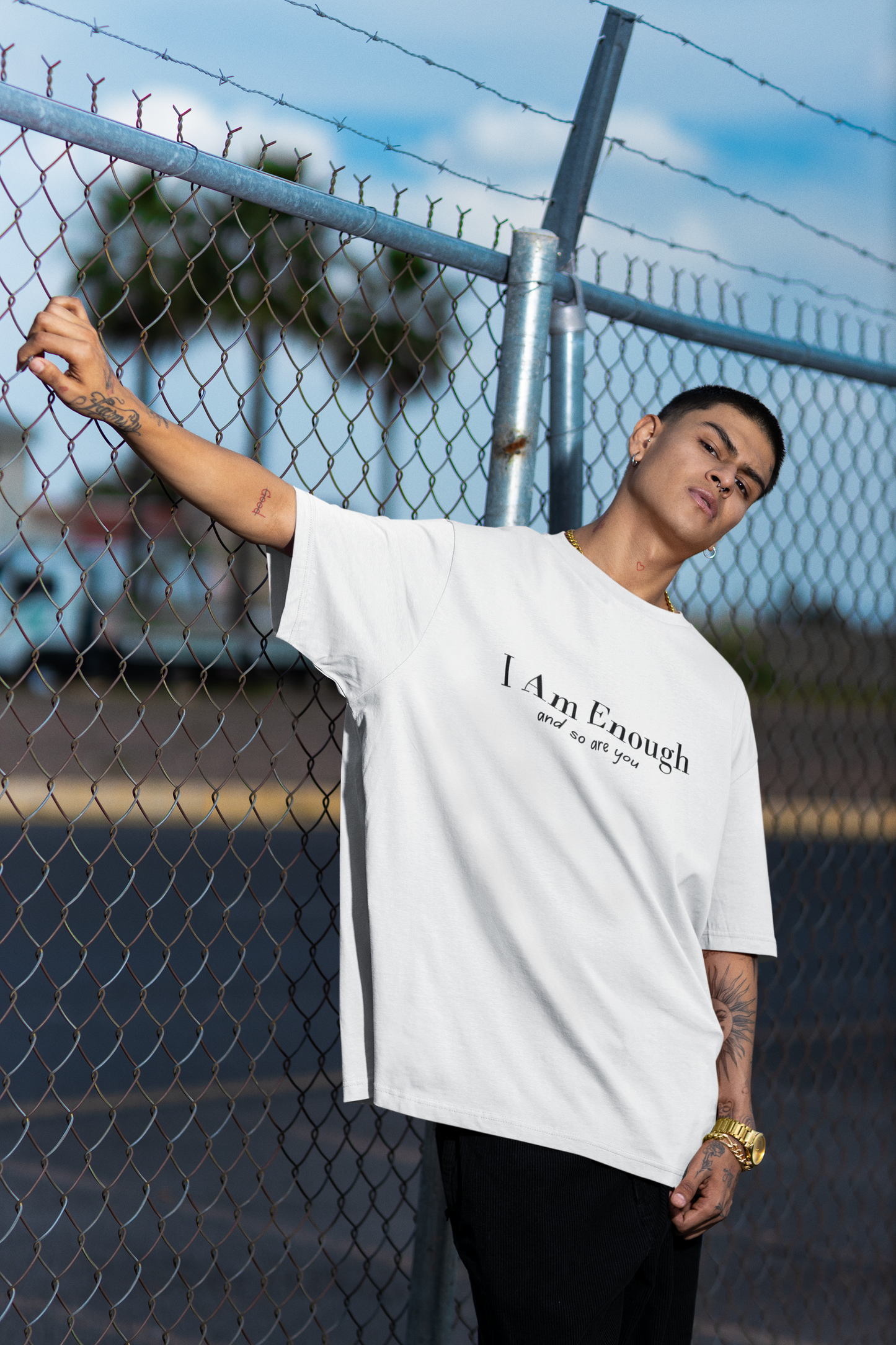 I Am Enough Tee - White